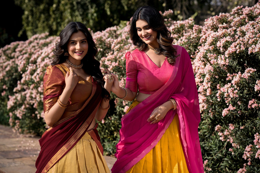 A Tapestry of Tradition: Unveiling the South Indian Kanchipuram Lehenga Collection