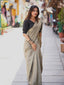 Exquisite Artichoke Gadhwal Chex Saree with Arca Work and Lucknowi Work Blouse ClothsVilla