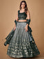 Beautiful Grey Color Fancy Silk With Embroidery Sequins Work Charming Lehenga Choli |Engagement Wear Clothsvilla