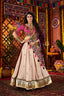 Navratri Special Beige Mirror Work Chaniya Choli Clothsvilla