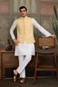 Haldi Special Yellow Koti with White Kurta for Mens Clothsvilla
