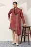 Luxury Royal Look Orange Kurta with Dupatta for Mens Collection Clothsvilla