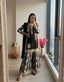 Black Designer Georgette Palazzo Suit ClothsVilla