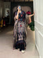 Black Elegant Pure Viscose Handwork Kaftan with Zari Border ClothsVilla