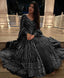 Black Elegant Thread & Sequin Work Lehenga Choli Set ClothsVilla