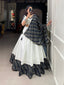 Black Navratri Lehenga Choli Set with Exquisite Gotta Patti Work ClothsVilla