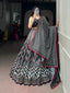 Black Silk Lehenga Set with Beadwork ClothsVilla