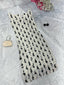 Black & White Elegant Summer Cotton Kurti ClothsVilla