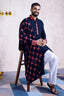 Blue Color Mens Kurta with Embroidered Heavy Dupatta Navratri Collection Clothsvilla