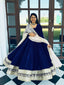 Blue Premium Viscos Velvet Embroidered Straight-Cut Anarkali Suit Set with Sanderi Silk Dupatta – Full-Sleeve Designer Ethnic Wear for Women ClothsVilla