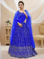 Blue Sequins Georgette Wedding Wear Lehenga Choli ClothsVilla