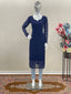 Blue Trendy Printed Straight Kurti - Heavy Soft Faux Georgette Clothsvilla