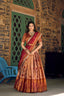 Brown Jacquard Silk Lehenga Choli Set with Zari Work ClothsVilla