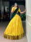Cotton Silk Zari Weaving Lehenga Choli ClothsVilla