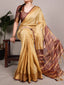 Cream Cotton Saree with Zari Weaving ClothsVilla