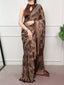 Designer Satin Silk Printed Saree ClothsVilla