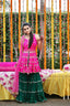 Embroidered Faux Georgette Top & Sharara Set with Net Dupatta ClothsVilla