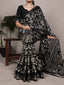 Floral Printed Slub Silk Saree ClothsVilla