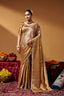 Gold Luxurious Kanjivaram Hand work Saree ClothsVilla