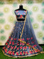 Gray Royal Heavy Net Embroidered Lehenga Set – Zari & Thread Work ClothsVilla
