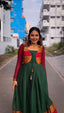 Green Elegant Jequrd Silk Suit with Stylish Koti
