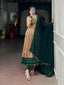 Green Floral Printed Dress with Dupatta ClothsVilla