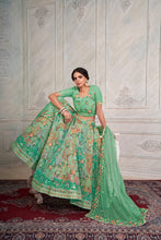 Load image into Gallery viewer, Mesmerizing Green Lehenga Choli Set - Embroidered Elegance ClothsVilla