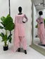 Light Pink Elegant Faux Georgette Embroidered Suit Set ClothsVilla