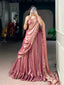 Light Pink Luxury Fendi Lehenga Set ClothsVilla