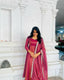 Light Pink Premium Designer Party Wear Pur Twil Gold Net Anarkali Gown, Dupatta Set – Elegant Festive Look ClothsVilla