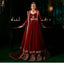 Maroon Elegant Faux Georgette Anarkali Set with Pant & Dupatta ClothsVilla