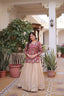Maroon Jacquard Lehenga Choli Set ClothsVilla