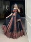 Maroon Navratri Lehenga Set with Gota Patti and Mirror Work ClothsVilla
