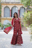 Maroon Premium Designer Readymade Top-Sharara-Dupatta Collection