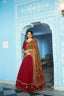 Maroon Silk Embroidered Lehenga Set ClothsVilla