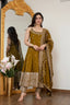 Mehendi Glamorous Silk Gown Set ClothsVilla