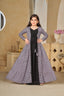Muslin Digital Print Shrug Set Indo-Western Gown for Girls Clothsvilla