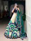 Navy Blue Royal Tie‑Dye Dream Lehenga Set – Handcrafted Tasar Silk with Lace & Tassel Dupatta Clothsvilla