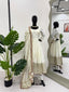 Off White Elegant Chinon Embroidered Suit Set ClothsVilla
