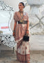 Off White Graceful Silk Saree with Unstitched Blouse Piece Elegant Ethnic Wear ClothsVilla