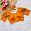 Orange Color Jari Weaving Blouse in Jari Kobra Fabric ClothsVilla