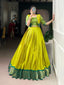 Parrot Green Regal Poly Cotton Zari Weaving Work Lehenga Set – Stitched 5-Meter Flair Lehenga with Matching Blouse & Koti ClothsVilla