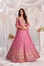 Pink Designer Fandy Silk Lehenga ClothsVilla