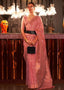 Pink Elegant Bollywood Cotton Silk Saree with Tassel Detailing ClothsVilla