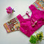 Pink Golden Embroidered Seoul Silk Blouse with Sequins ClothsVilla