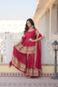 Pink Premium Designer Kurti-Gharara-Dupatta Set for Dazzling Occasions ClothsVilla