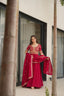 Pink Premium Vichitra Silk Gown with Sequins & Zari Embroidery ClothsVilla