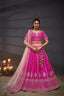 Pink Pure Silk Bridal Lehenga Choli Set with Moti, Zarkan & Sequin Embroidery ClothsVilla