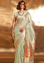 Pista Elegant Tissue Paithani Silk Saree with Designer Border & Embroidered Pallu ClothsVilla