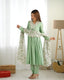 Pista Pure Soft Heavy Romansilk Chanderi Nyra Cut Kurta with Dupatta & Pant Set – Ready to Wear